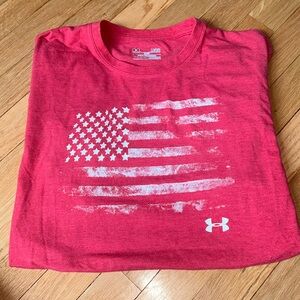 Red Flad Men’s T Shirt Under Armour